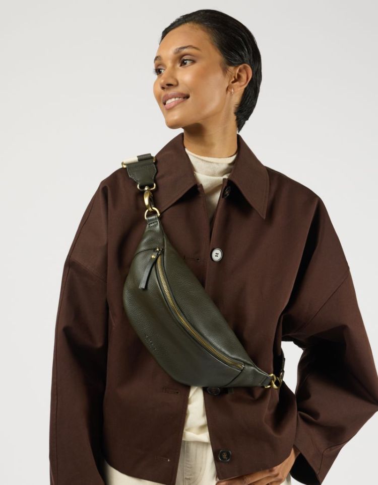 NIKO BUM BAG MOSS SOFT GRAIN