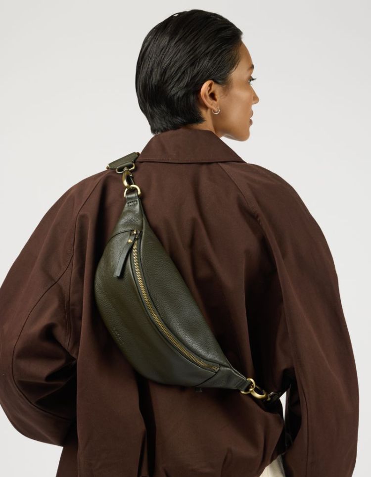 NIKO BUM BAG MOSS SOFT GRAIN